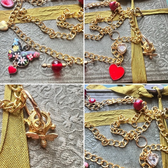 Charm necklace. Unique and one of a kind. Layering. 22” inches Perfect gift - Picture 11 of 15